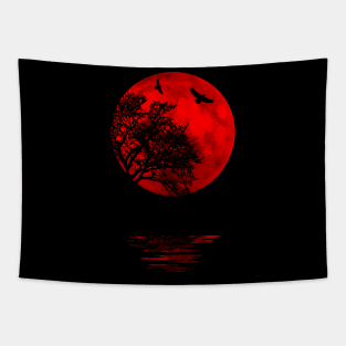 the red moon Tapestry