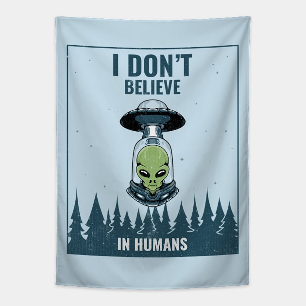 I dont believe in humans Tapestry by WOAT