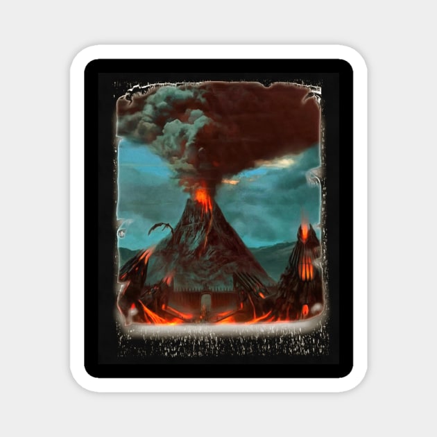 Mount Doom Magnet by designbymario