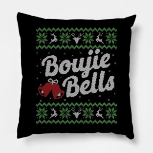 Ugly Christmas Sweater Boujie Bells Pillow