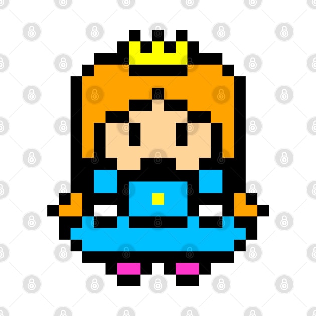 Funny 8 bit video gamer princess by keeplooping