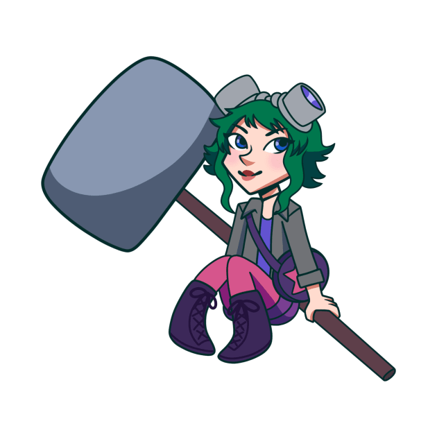 Mini Ramona Flowers (Green) by emmydragonartz 