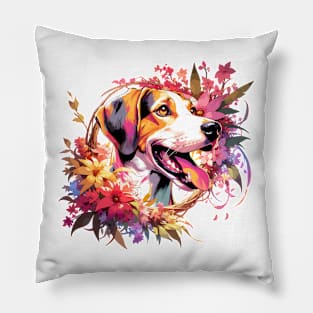 American Foxhound Mothers Day Dog Mom Heartfelt Gift Pillow