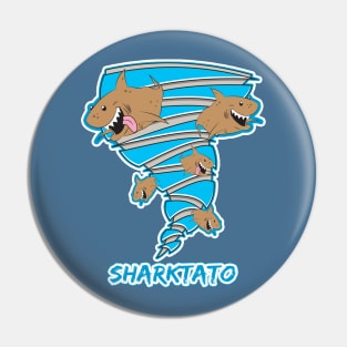 Sharktato-Tornado Pin