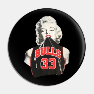 Marilyn Monroe Chicago Scottie Pippen Pin