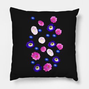 morning glory, iridescence Pillow