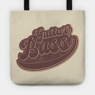 Bass Guitar // Brown vintage Tote