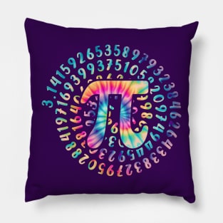 Pi Day Gift tie dye Pillow