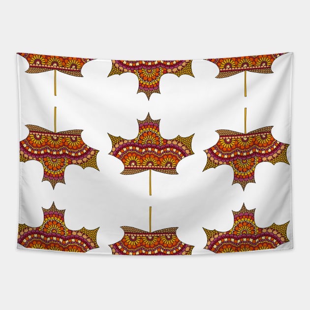 Maple Leaves Tapestry by HLeslie Design