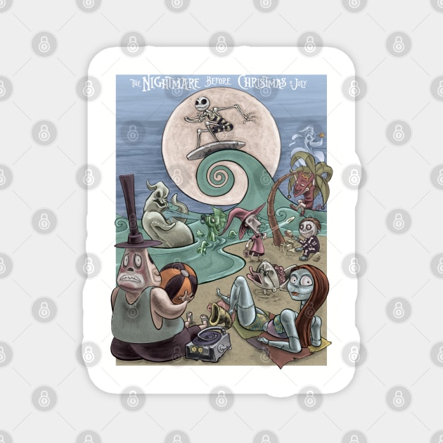Nightmare Before Christmas in July Magnet by majanation