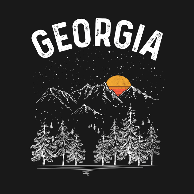 Vintage Retro Georgia State by DanYoungOfficial