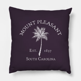 Mount Pleasant South Carolina Vintage Palmetto Pillow