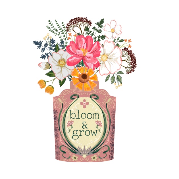 Bloom and grow vintage flowers by Papergrape