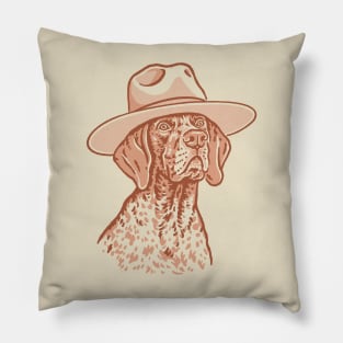 German Shorthaired Pointer Cowdog Pillow