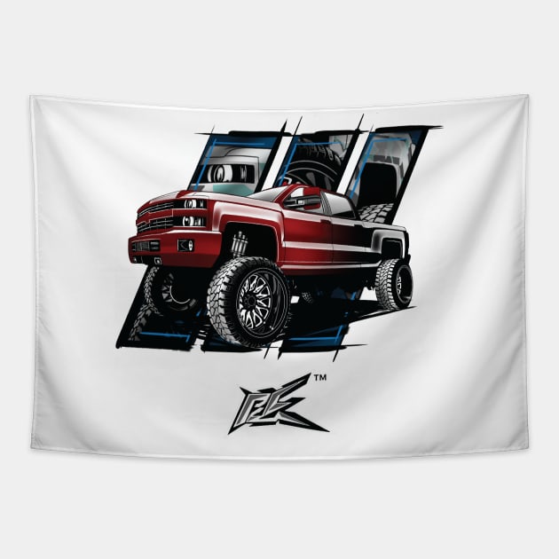 chevy dmax silverado Tapestry by naquash