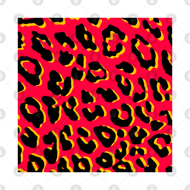 Leopard Print Red by BlakCircleGirl