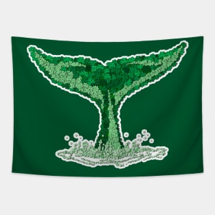 Shamrock Whale Tail Tapestry