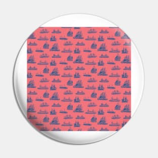 Nautical Ships Pattern Pin