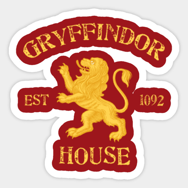 House Gryffindor - Gryffindor - Sticker | TeePublic