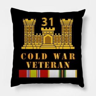 31st Engineer Battalion - ENG Branch - Cold War Vet w COLD SVC Pillow