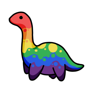 Rainbow Dinosaur, Dino, Pride, LGBTQ+ T-Shirt