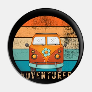 summer retro bus adventure Pin