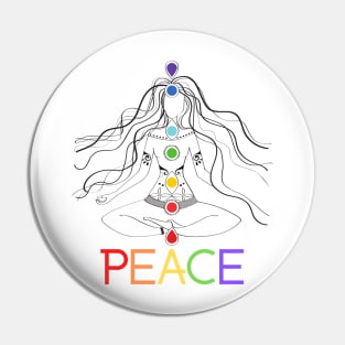 Chakra Balancing Peace Pin