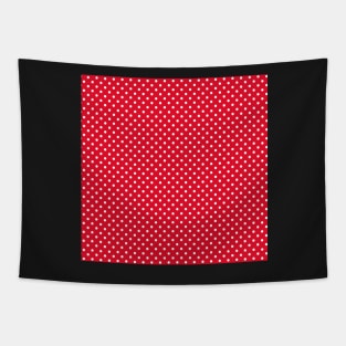 Red pattern with polka dots Tapestry