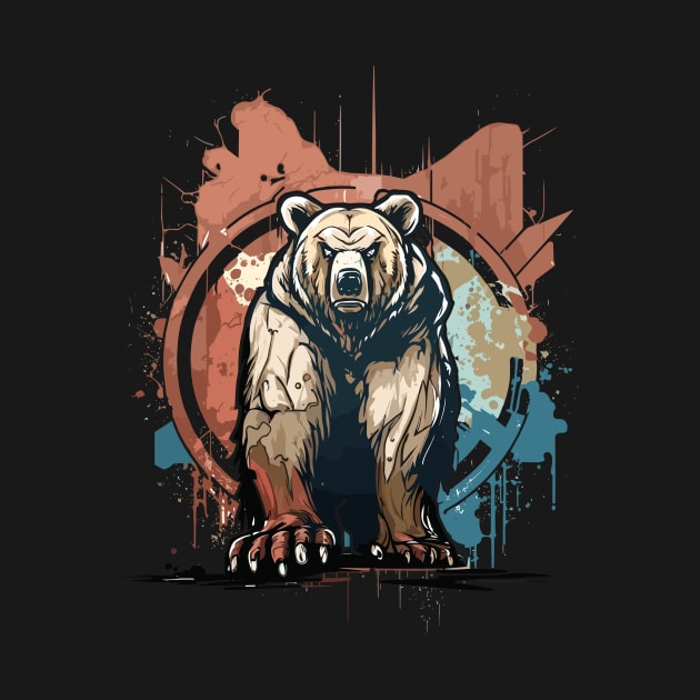 Graffiti Paint Grizzly Bear Creative by Cubebox