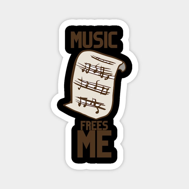 Music frees me Magnet by NICHE&NICHE