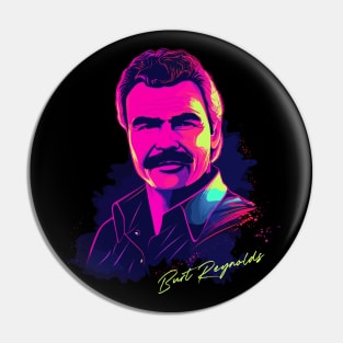 Burt Reynolds - 80s Vintage Style Design Pin