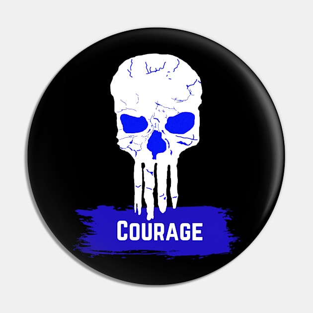 Skull, Courage Pin by RP Store