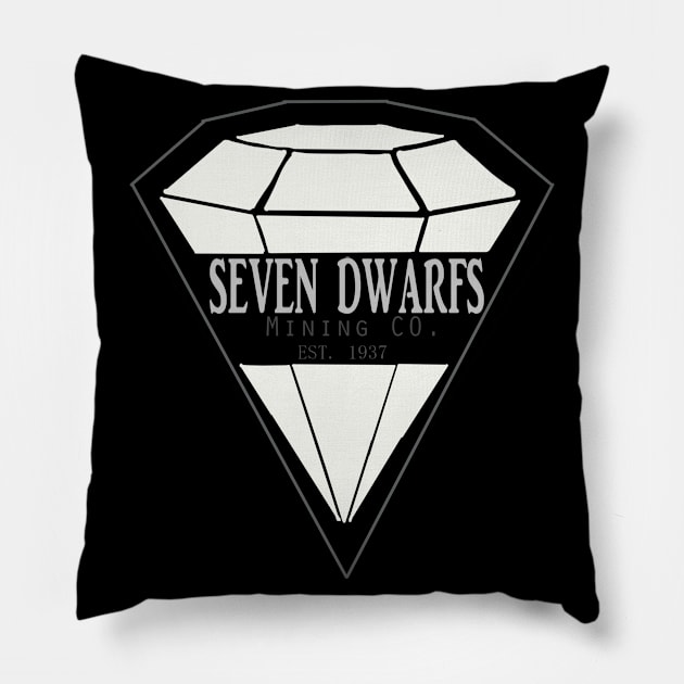 Seven Dwarfs Mining Co. Pillow by FrecklefaceStace