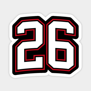 Number Twenty Six 26 Magnet