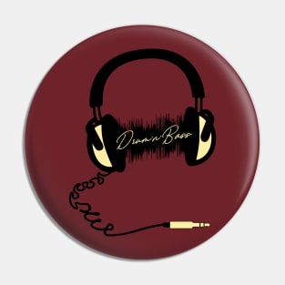 Headphone Audio Wave - Drum`n`Bass Pin