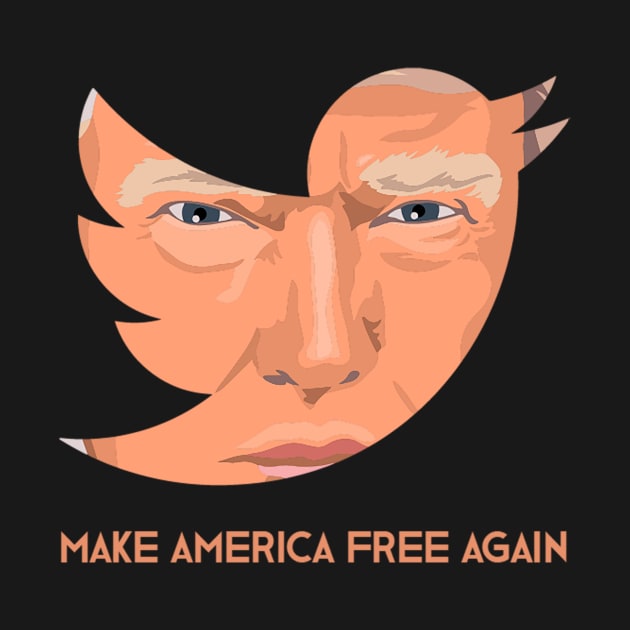 Make America Free Again T-Shirt by QUENSLEY SHOP