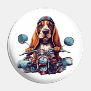 Cute basset hound biker dog gift ideas Pin