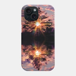 Swamp Sunset Reflection Phone Case