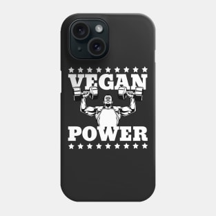 Vegan Power Vegan Weightlifter Phone Case