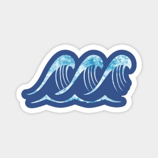 Blue Atlantic Ocean Waves Magnet