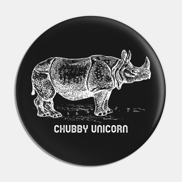 Chubby Unicorn Pin by mikepod