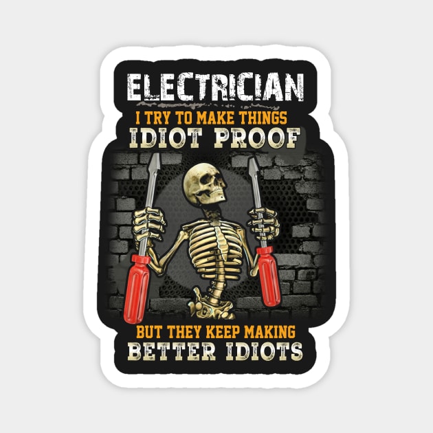 Sarcastic Electrician Magnet by lamchozui