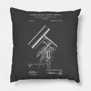 Telescope Patent White Pillow