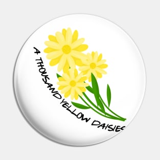 A Thousand Yellow Daisies - White - Gilmore Pin