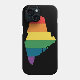 Maine State Rainbow Phone Case