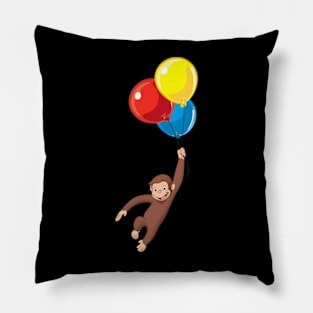 Curious George Fly With Bubble Pillow