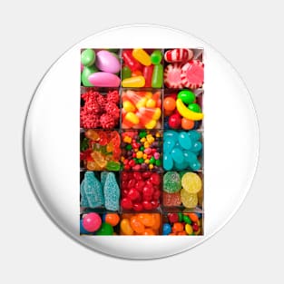 Colorful Candy In Compartments Pin