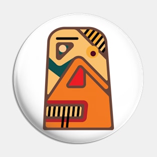 African mask #7 Pin