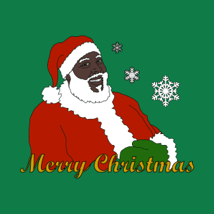 Black Santa - Merry Christmas T-Shirt