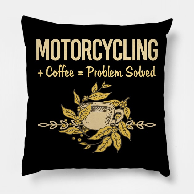 Motorcycling Motorcycle Motorbike Motorbiker Biker Pillow by relativeshrimp